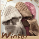 Integrated Ear Protection Windproof Cap Scarf - Winter Warm Knitted Hat & Scarf Combo - The Trend Hype Store