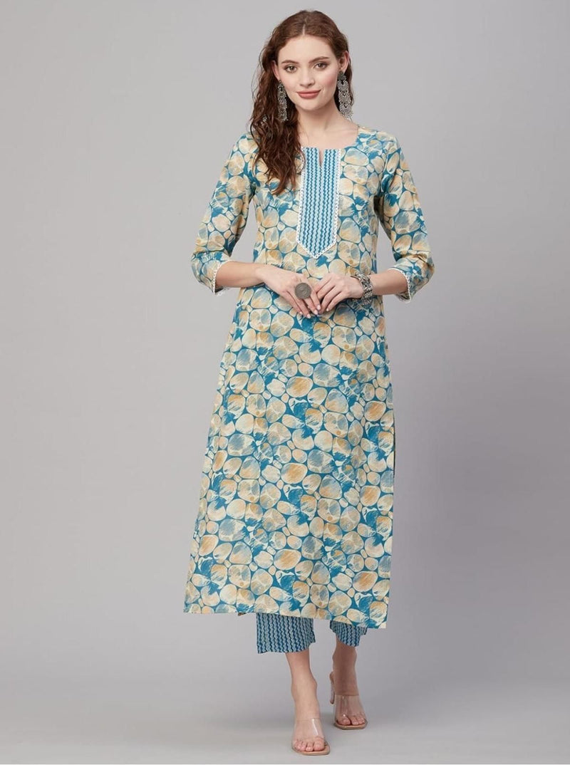 Women Straight Kurta with Pant Set - Feel Effortless, Look Gorgeous - The Trend Hype Store