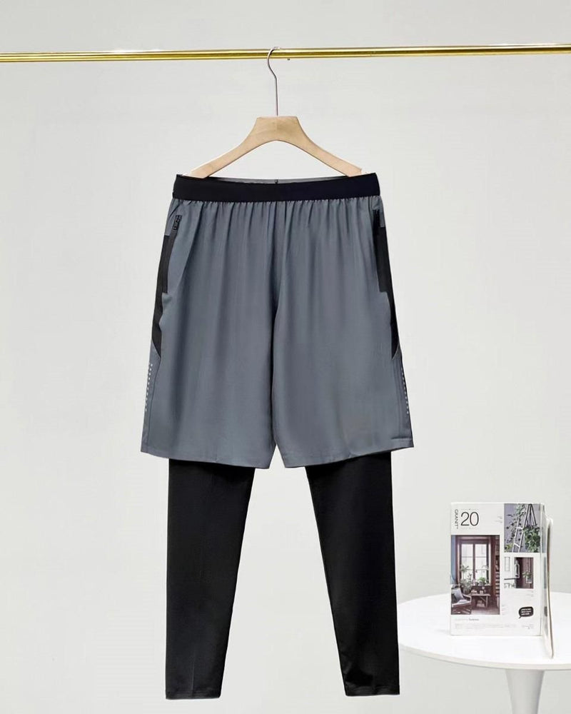 Men's Polyester 2 in 1 Active Running Shorts - The Trend Hype Store