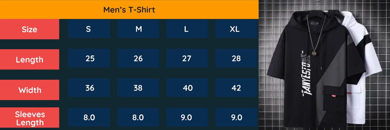Cotton Printed Pocket Style Hooded Neck Half Sleeves Mens T-Shirt - The Trend Hype Store