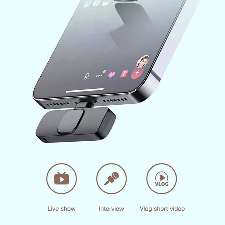 IMPORTED WIRELESS LAVALIER MICROPHONE AUDIO VIDEO RECORDING - The Trend Hype Store