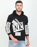 Cotton Blend Printed Full Sleeves Men's Hooded Neck T-Shirt - Bold, Stylish, and Comfortable! - The Trend Hype Store