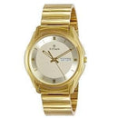 STYLISH TITAN ANALOG WATCH WITH DAY & DATE - GOLDEN - The Trend Hype Store