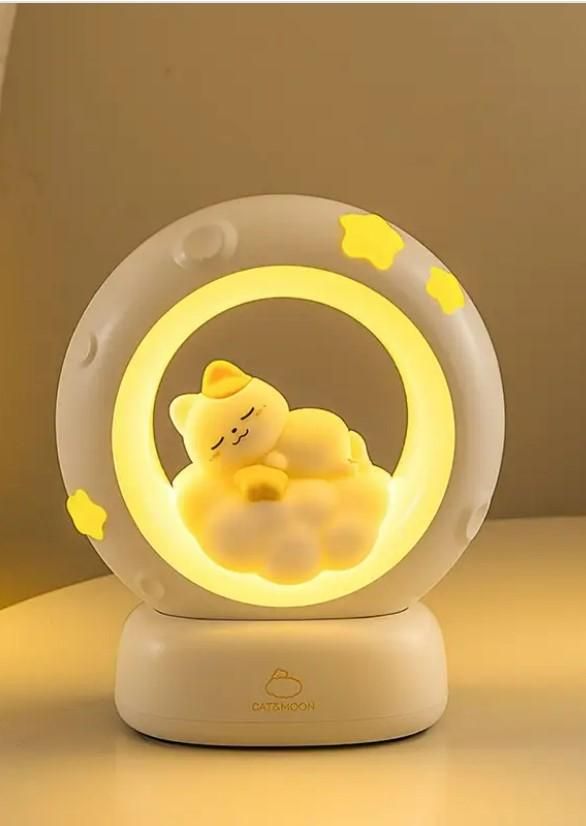 Sleeping Cat LED Night Light Lamp with Touch Control - The Trend Hype Store