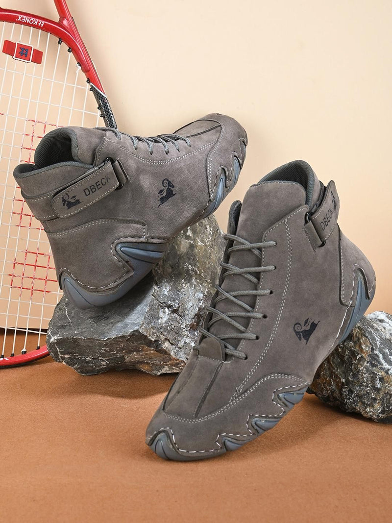BOLLERO Casual Sneakers for Men - Comfortable and Stylish in Grey - The Trend Hype Store