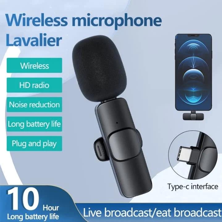IMPORTED WIRELESS LAVALIER MICROPHONE AUDIO VIDEO RECORDING - The Trend Hype Store