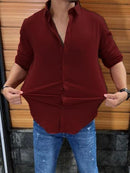 Men Slim Fit Casual Shirt - The Trend Hype Store