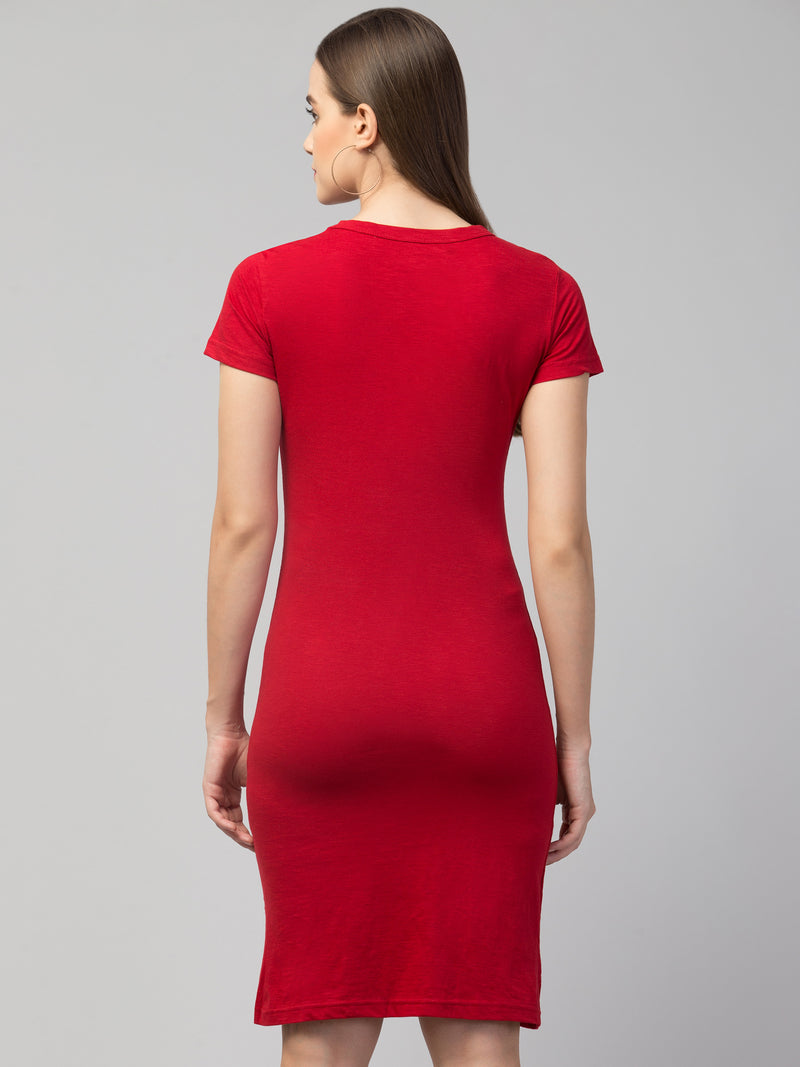 Women's Cotton Graphic Print T-Shirt Dress – Effortlessly Stylish & Comfortable - The Trend Hype Store