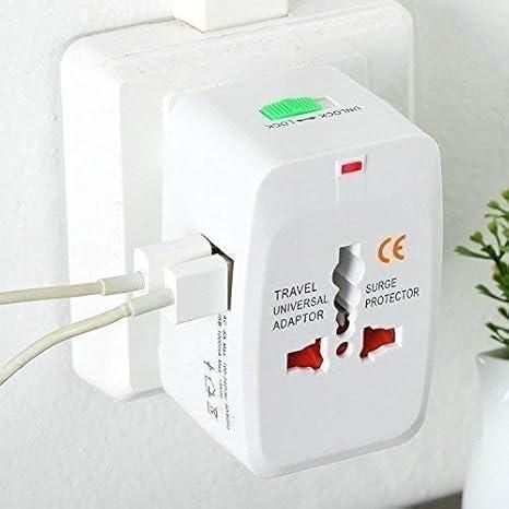 Worldwide Travel Adapter with Built in Dual USB Charger Ports - The Trend Hype Store