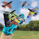 Airplane Launcher Toy Gun with 4 Foam Aircrafts - Fun Outdoor & Indoor Activity for Kids! - The Trend Hype Store