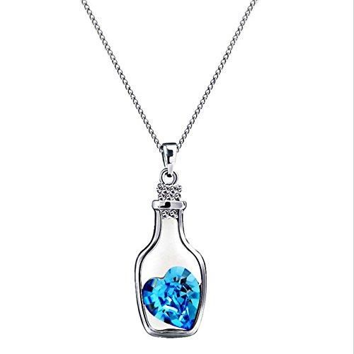 Necklaces for Women Heart Pendant with Birthstone Crystals Chain - The Trend Hype Store