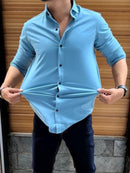 Men Slim Fit Casual Shirt - The Trend Hype Store